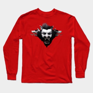 Dracula Bat Wolf Long Sleeve T-Shirt